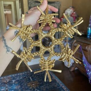 Handmade Macramé Rope Snowflake